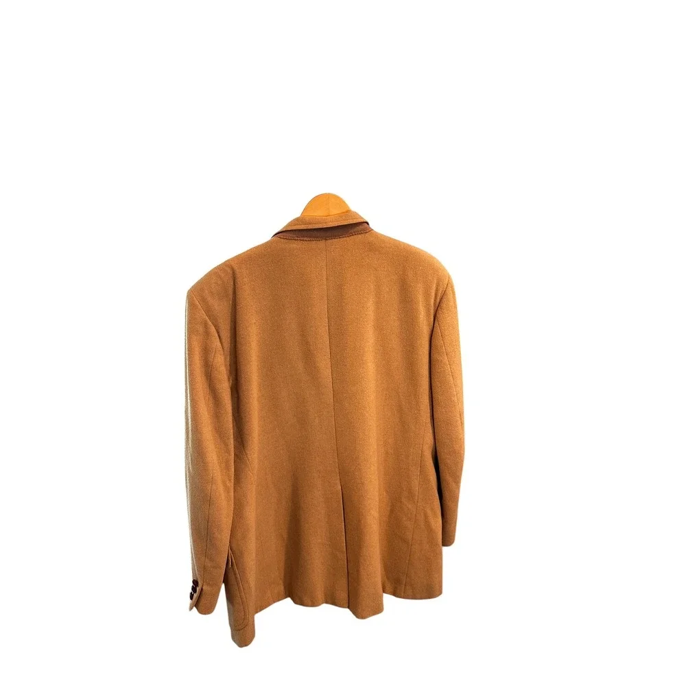 Barry Leeds Porter-Stevens Mens 100% Camel Hair Blazer Tan Sport Coat New Orlean
